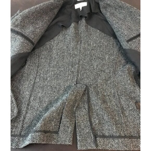 Rag & Bone Harris Tweed Men's St. Regis Gray Overcoat with Pockets - Size 42 - Picture 5 of 15